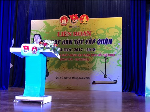 Liên hoan âm nhạc dân tộc cấp quận năm học 2017-2018
