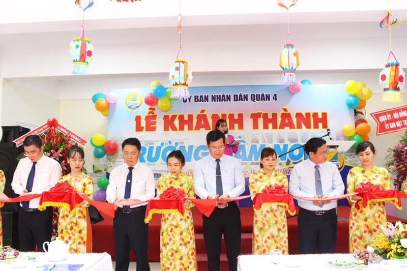 Quận 4 khánh thành 2 trường mầm non với tổng kinh phí hơn 49,5 tỷ đồng