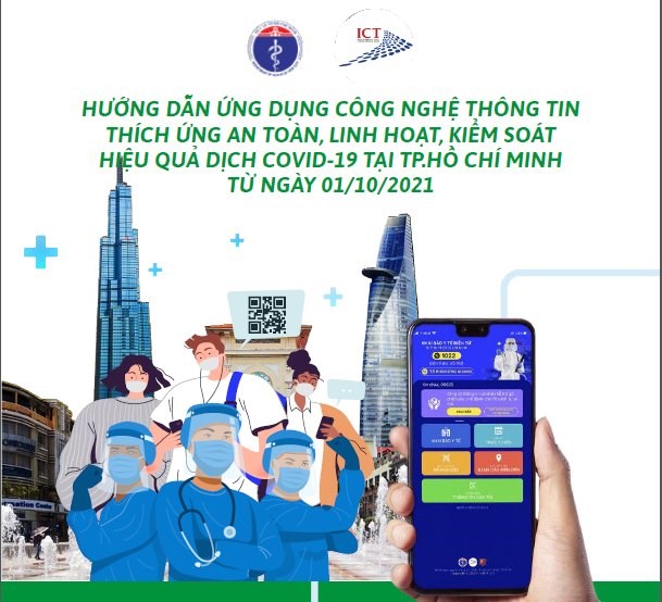 Hướng dẫn ứng dụng công nghệ thông tin thích ứng an toàn, linh hoạt, kiểm soát hiệu quả dịch covid-19 tại Tp.Hồ Chí Minh từ ngày 01/10/2021