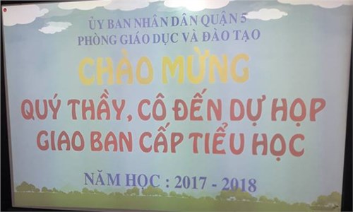 06/12/2017: họp giao ban tiểu hoc