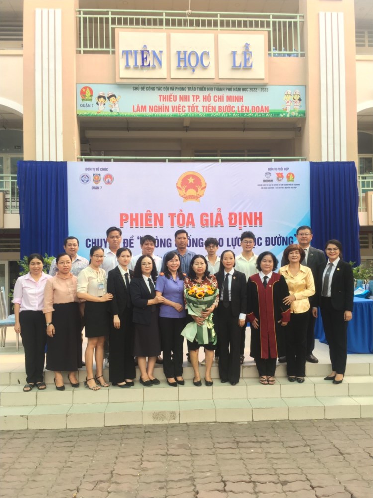 THCS: Phiên tòa giả định về chủ đề   Phòng, chống bạo lực học đường 