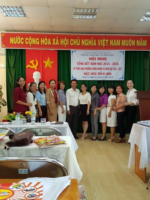 Bậc học Mầm non Quận 8 tổ chức Hội nghị tổng kết năm học 2015-2016 và triển khai phương hướng hoạt động năm học 2016-2017