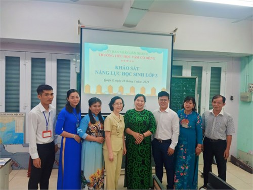 Khảo sát năng lực học sinh lớp 3 năm học 2022 - 2023