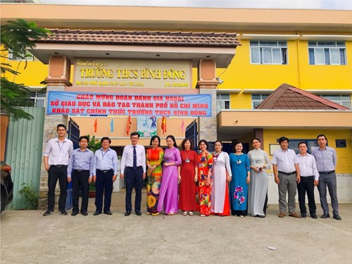 Khảo sát chính thức - Trường Trung học cơ sở Bình Đông