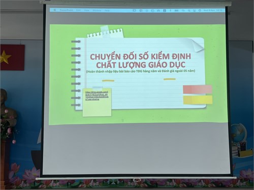 Tập huấn sử dụng phần mềm Kiểm định chất lượng giáo dục cho các cơ sở giáo dục công lập và ngoài công lập trên địa bàn quận Tân Bình năm học 2022-2023.