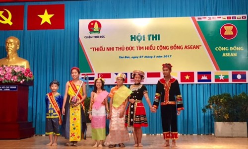 Hội thi “Thiếu nhi Thủ Đức tìm hiểu về cộng đồng ASEAN” Chủ đề “Một tầm nhìn, một bản sắc, một cộng đồng ASEAN”
