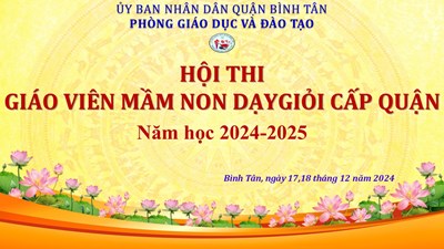 Hội thi GV dạy giỏi MN, cấp quận NH 2024-2025
