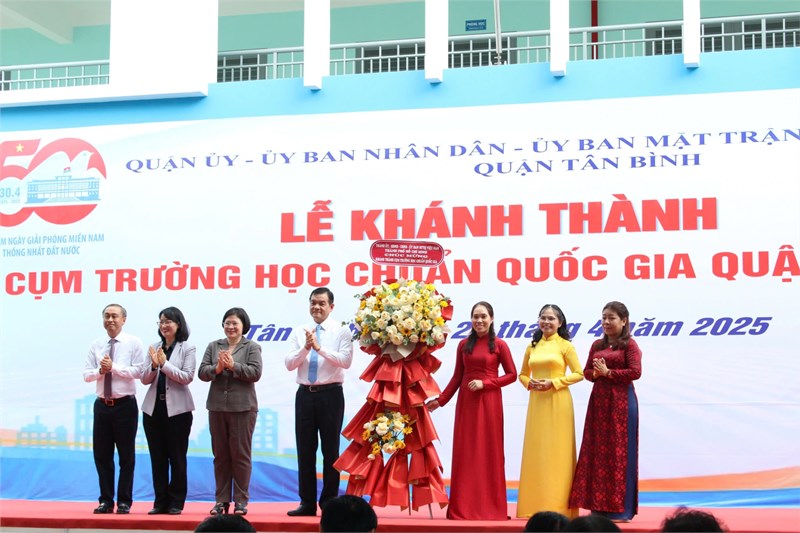 Quận tân bình khánh thành cụm 3 trường học công lập đạt tiêu chuẩn xây dựng trường chuẩn quốc gia