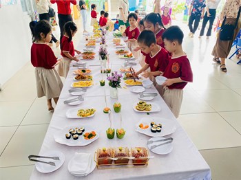Tổ chức chuyên để  Tổ chức giờ ăn cho trẻ  cho tổ đánh giá chất lượng nuôi dưỡng, chăm sóc, giáo dục trẻ Tổ 4 - Sở Giáo dục và Đào tạo Thành phố Hồ Chí Minh