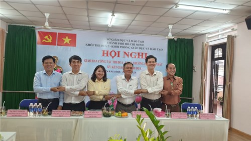 Hội nghị lần thứ nhất - Ký kết giao ước thi đua 
Khối thi đua 2 - Khối phòng Giáo dục và Đào tạo
Năm học 2023 - 2024