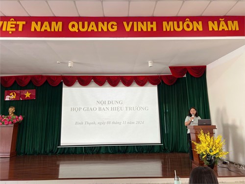 Họp Giao ban bậc Mầm non