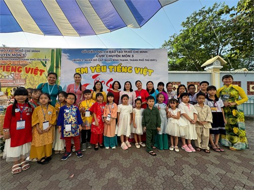 Ngày 22/11/2024, Sở GDĐT tô chức ngày hội Giao lưu HS Tiểu học TPHCM NH 2024_2025. Chủ đề  Em yêu Tiếng Việt 