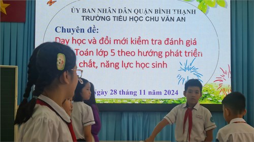 Chuyên đề  Dạy học và đổi mới kiểm tra đánh giá môn Toán lớp 5 theo hướng phát triển phẩm chất, năng lực học sinh 
