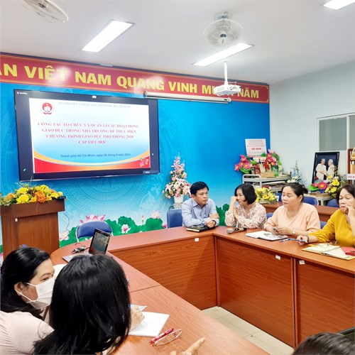 Bồi dưỡng cán bộ quản lý thực hiện Chương trình GDPT 2018 cấp tiểu học