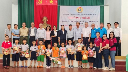 Công đoàn Giáo dục Thành phố Hổ Chí Minh thực hiện Kế hoạch tổ chức Chương trình “Cảm ơn cán bộ, nhà giáo và người lao động” năm 2024