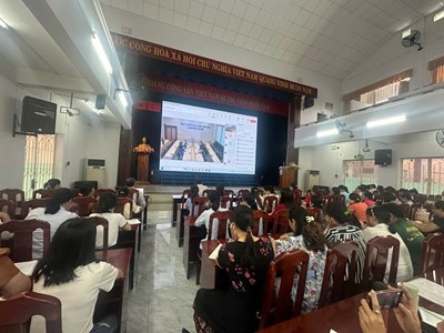 Tập huấn công tác tổ chức điểm tiêm chủng vắc xin phòng, chống dịch bệnh Sởi tại các cơ sở giáo dục quận Gò Vấp
