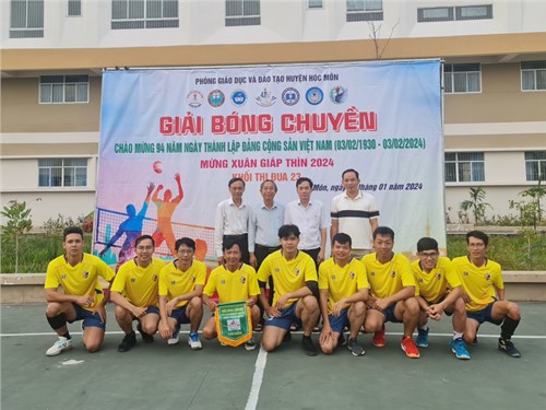Khối thi đua 23 tổ chức giải bóng chuyền chào mừng kỷ niệm 94 năm ngày thành lập đảng cộng sản việt nam (3/2/1930-3/2/2024) , mừng xuân giáp thìn 2024.