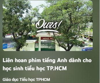 Liên hoan phim tiếng Anh dành cho học sinh tiểu học TP.HCM_Đơn vị: Tiểu học Tây Bắc Lân