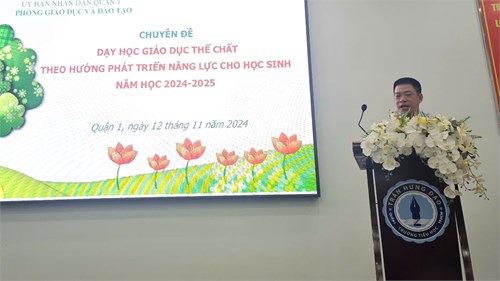 Chuyên đề “Dạy học Giáo dục thể chất theo hướng phát triển năng lực cho học sinh” – Năm học 2024 -2025