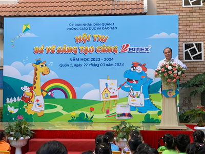 Phòng giáo dục và đào tạo quận 1 tổ chức hội thi “bé vẽ sáng tạo cùng bitex” năm học 2023 - 2024