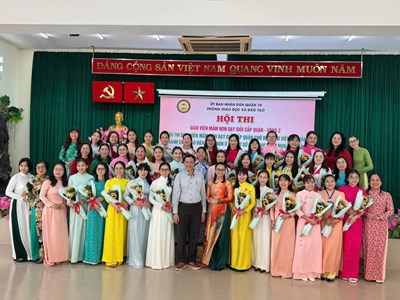 Hội thi giáo viên mầm non dạy giỏi cấp Quận năm học 2024-2025 vòng 2