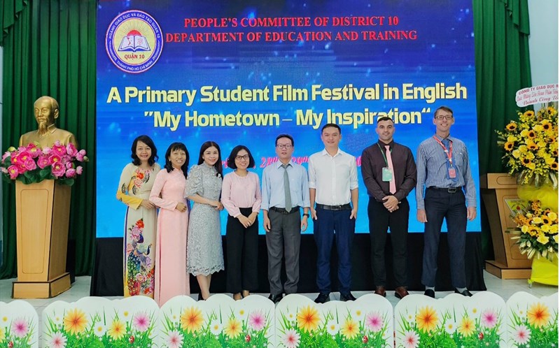 Hội thi tiếng Anh cấp Quận với chủ đề “Liên hoan phim tiếng Anh dành cho học sinh tiểu học: Quê hương tôi, Nguồn cảm hứng”