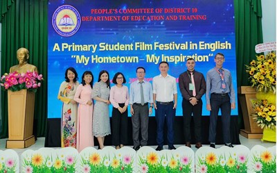 Hội thi tiếng Anh cấp Quận với chủ đề “Liên hoan phim tiếng Anh dành cho học sinh tiểu học: Quê hương tôi, Nguồn cảm hứng”