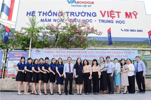 Trường mầm non việt mỹ đón đoàn khảo sát sơ bộ
đánh giá chuẩn quốc gia mức độ 1