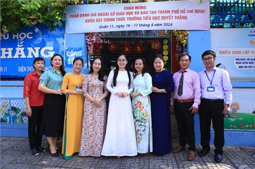 Khảo sát chính thức, kiểm định chất lượng giáo dục 
trường Tiểu học Quyết Thắng