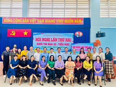 Hội nghị lần thứ hai
Khối thi đua 22 - Khối Tiểu học - Sơ kết học kỳ I
Năm học 2023 - 2024
