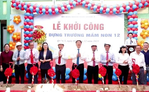 Quận 3 khởi công xây dựng Trường Mầm non 12 đạt chuẩn quốc gia