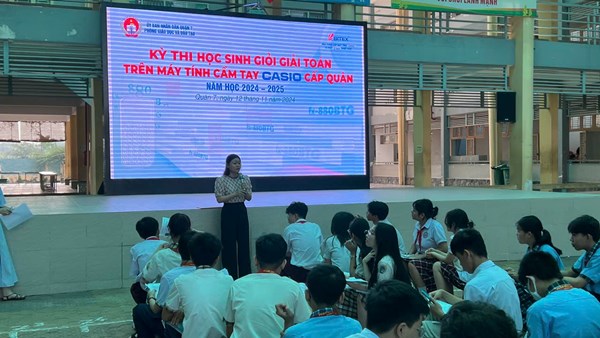 THCS Phòng Giáo dục và Đào tạo Quận 7 đã tổ chức thành công kì thi học sinh giỏi giải toán trên máy tính cầm tay cấp quận năm học 2024-2025