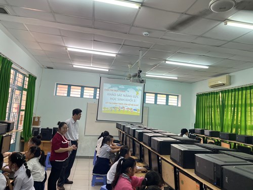 Khảo sát năng lực học sinh lớp 3 năm học 2023 - 2024