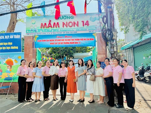 Đón đoàn Kiểm định chất lượng giáo dục của Sở Giáo dục và Đào tạo tại trường Mầm non 14