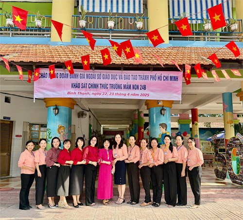 Trường Mầm non 24B đón Kiểm định chất lượng giáo dục năm học 2024-2025