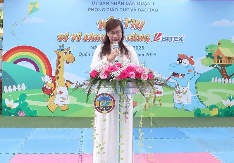 Phòng giáo dục và đào tạo quận 1 tổ chức hội thi “bé vẽ sáng tạo cùng bitex” năm học 2024 - 2025