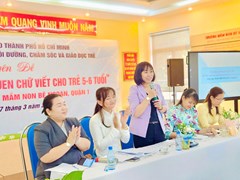 Chuyên đề thành phố “tổ chức hoạt động làm quen chữ viết cho trẻ 5-6 tuổi ”