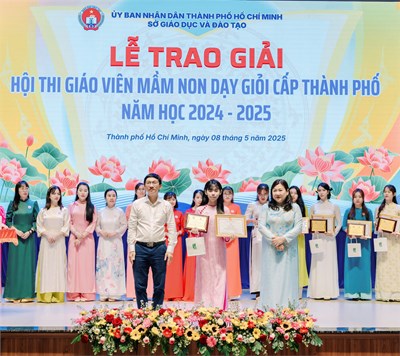 Giáo viên mầm non quận 1 đạt những thành tích cao trong hội thi cấp thành phố năm học 2024-2025