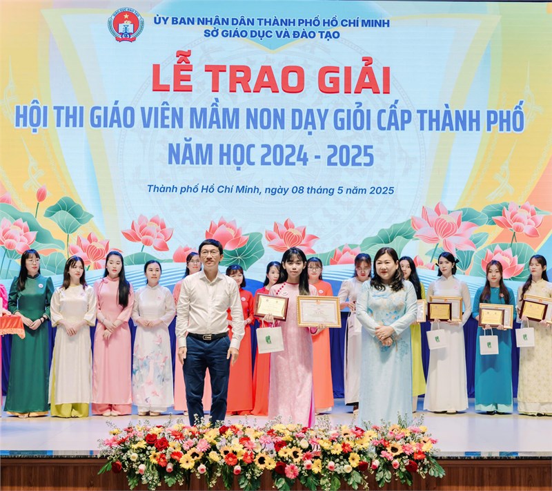 Giáo viên mầm non quận 1 đạt những thành tích cao trong hội thi cấp thành phố năm học 2024-2025