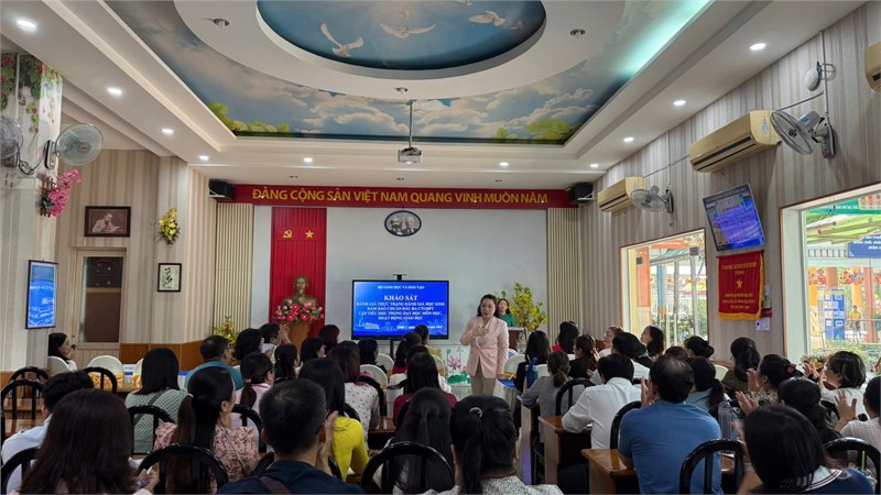 Quận 1 đón Đoàn khảo sát của Bộ Giáo dục và Đào tạo về  Công tác đánh giá học sinh tiểu học theo chuẩn đầu ra Chương trình GDPT 2018