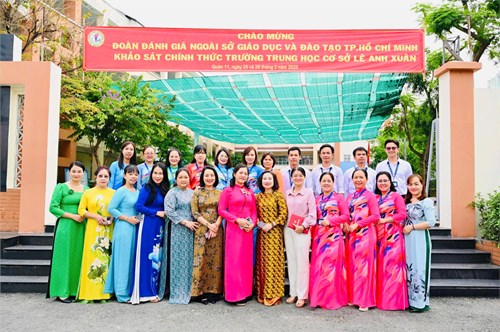 Trường trung học cơ sở lê anh xuân
đón đoàn khảo sát chính thức
về đánh giá chuẩn quốc gia mức độ 1